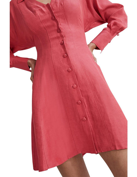 COUNTRY ROAD - Linen blend panel detail shirt dress! 10