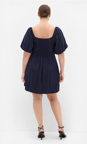 CITY CHIC - Mani balloon sleeve mini dress! 16-18