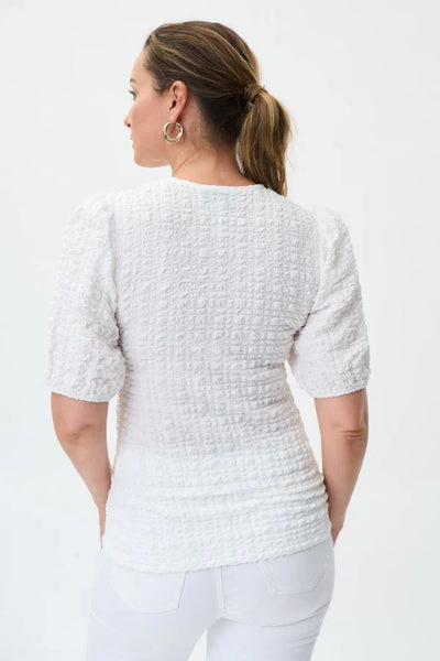 JOSEPH RIBKOFF (LN) CA - Textured 3/4 sleeve top! 20-24