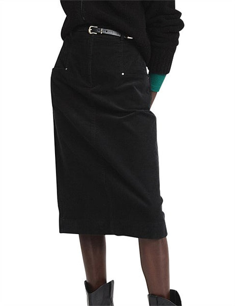 WITCHERY - Corduroy pocket detail midi skirt! 10