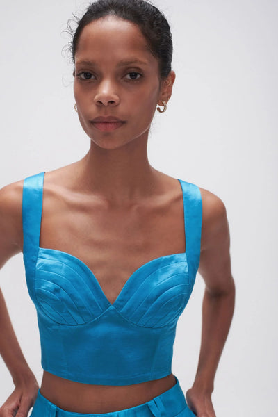 AJE (BN) Azure blue "Elation" pleated bralette! 14