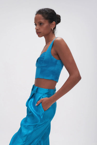 AJE (BN) Azure blue "Elation" pleated bralette! 14