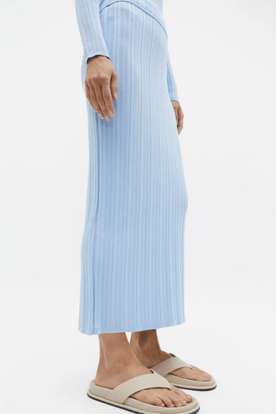 SEED (LN) Sky blue rib knit skirt! 10