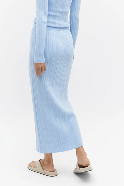 SEED (LN) Sky blue rib knit skirt! 10