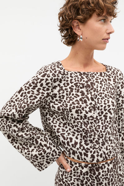 SEED (LN) Ocelot linen top/jacket! 12