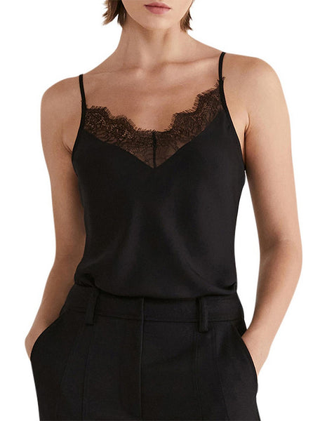 SABA (LN) Sam lace detail silk cami! 6-8