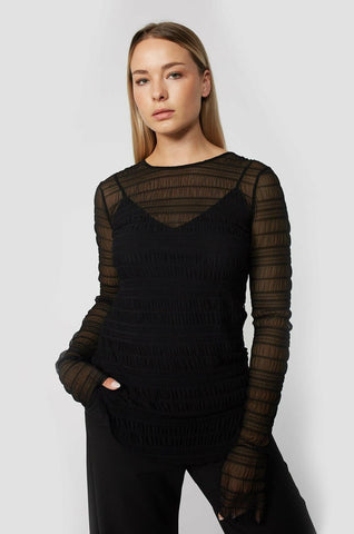 MOOCHI - Ruffled mesh top! 10