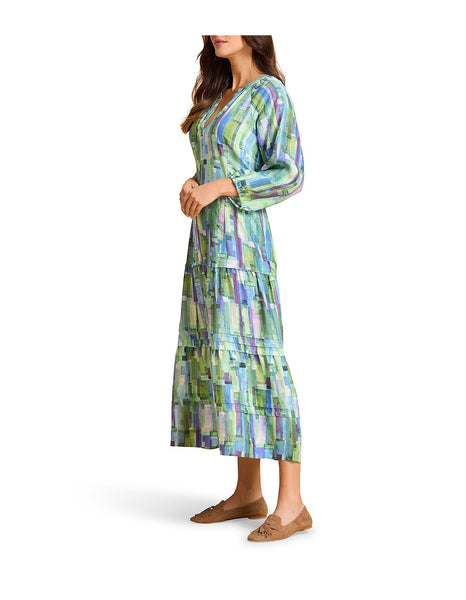 BLUE ILLUSION (LN) Tiered maxi dress! 12