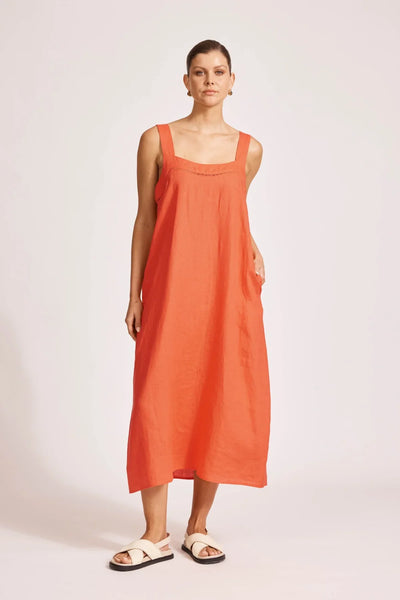 EB & IVE (LN) Miramar tank linen dress - Coral! 16