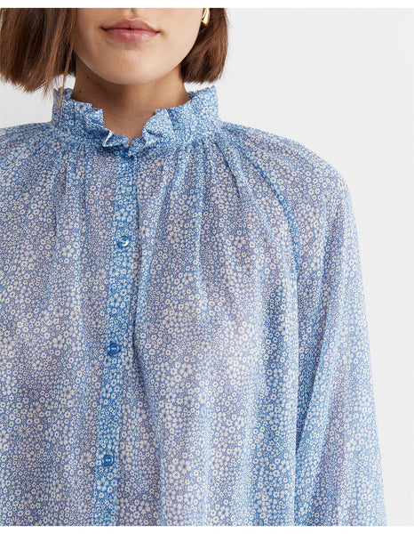 SPORTSCRAFT - Blue floral Liberty blouse! 18
