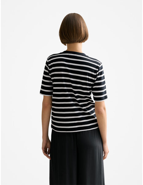 TRENERY (LN) Cotton stripe button through top! 12