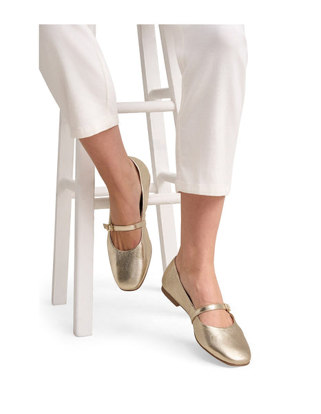 BLUE ILLUSION - Nolita gold leather ballet flats! 41