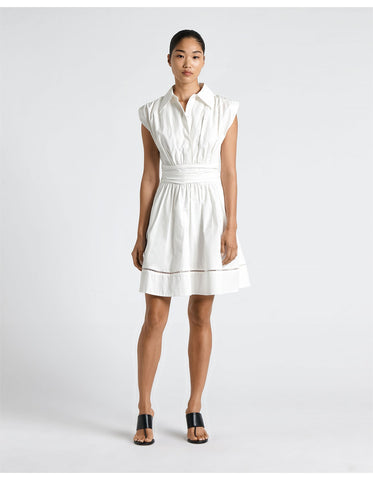 CUE (LN) Good Earth cotton mini shirt dress! 14