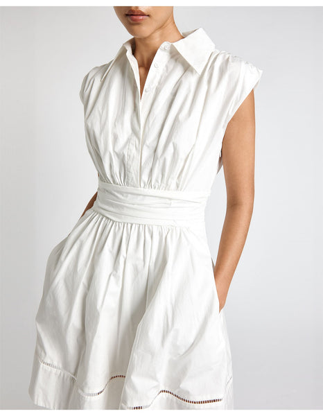 CUE (LN) Good Earth cotton mini shirt dress! 14