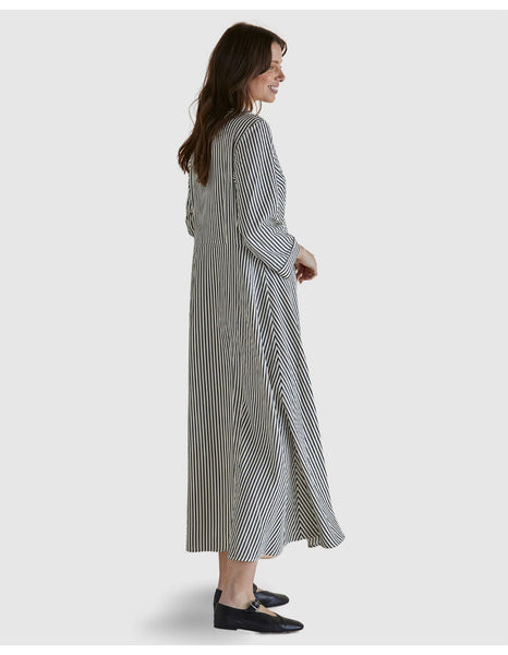 BETTY BASICS - Crinkle stripe shirt dress! 12
