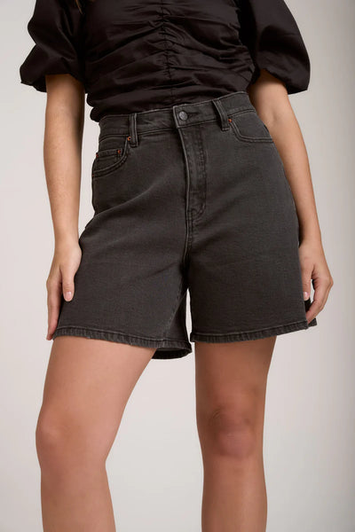 MAX - Ultimate denim A line shorts - Washed black! 16