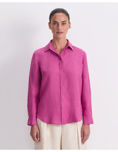 SPORTSCRAFT (LN) Dahlia linen shirt - Pink! 18