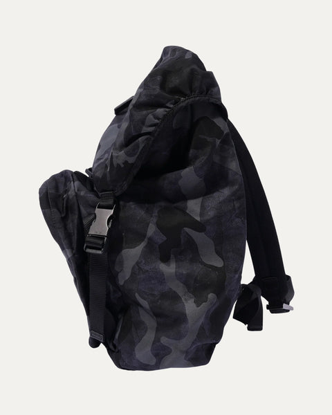 PRADA "Tessuto camouflage" navy backpack!