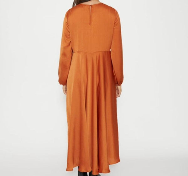 STELLA + GEMMA (BN) Burnt orange satin dress! 8