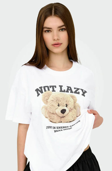 ONLY "Not lazy, bear mode" tee! 10-14