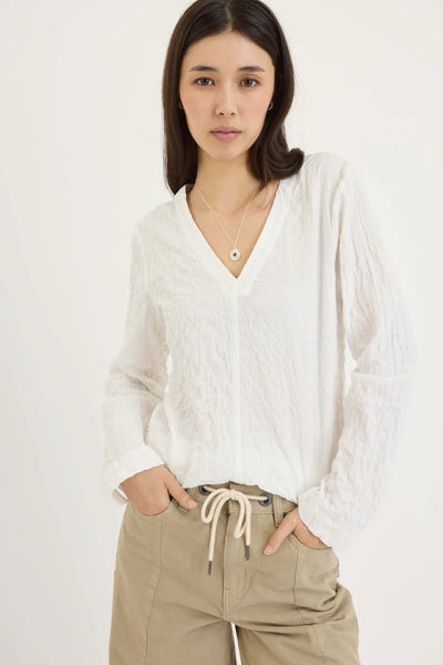 MAX - Seersucker organic cotton poplin top! 10