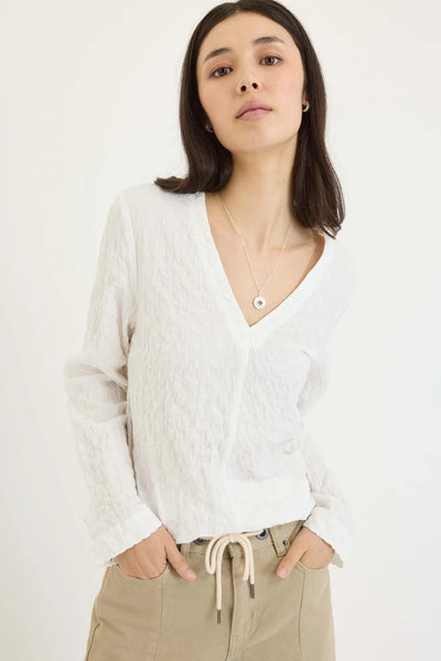 MAX - Seersucker organic cotton poplin top! 10