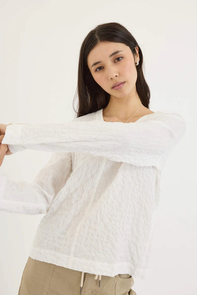 MAX - Seersucker organic cotton poplin top! 10