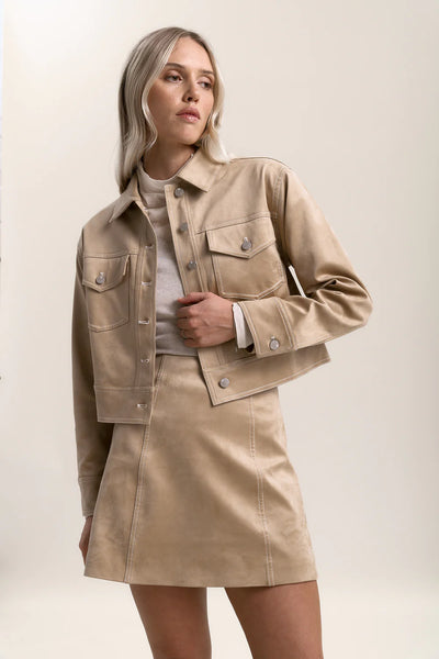 MAX (LN) Sabrina suedette pocket detail jacket! 14