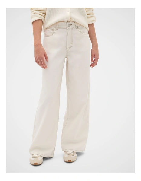 SEED (LN) Straight leg jeans - Cream! 14