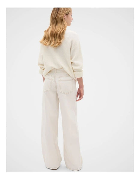 SEED (LN) Straight leg jeans - Cream! 14