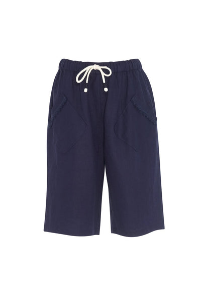 MADLY SWEETLY - Lace trim linen escape shorts! 10