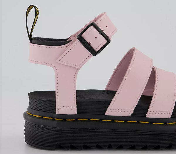 DR MARTEN "Blaire" leather sandals - Chalk pink! 10