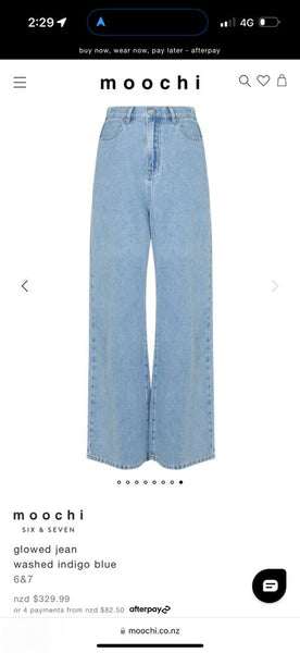 MOOCHI 6&7 (LN) "Glowed" wide leg jeans! 14