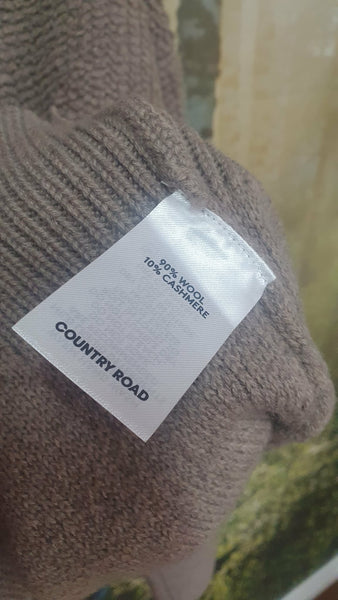 COUNTRY ROAD - Wool + cashmere boucle cardi! 12-14