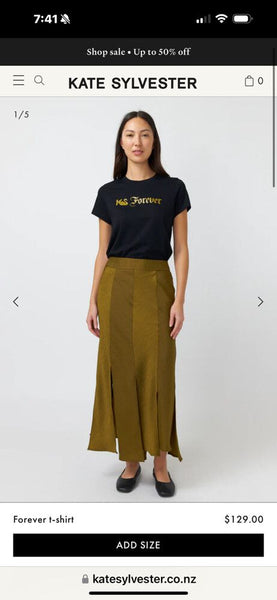 KATE SYLVESTER (LN) "KS Forever" print tee! 16