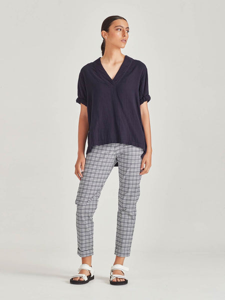 SILLS (NZ) Double gauze organic cotton Cody top - White! 14