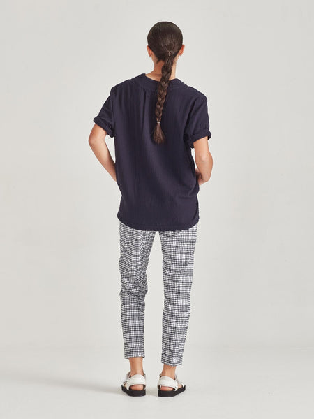 SILLS (NZ) Double gauze organic cotton Cody top - White! 14