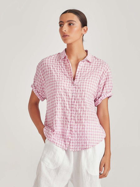 SILLS (NZ) Ginsberg check shirt - Pink! 14