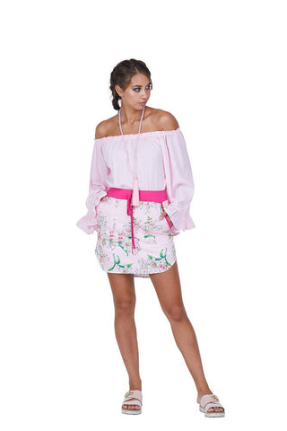 CHARLO "Tallulah" floral print skirt - pink! 8