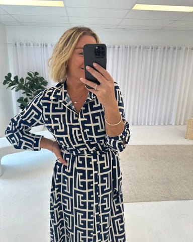 FRANKIE AND CO - Camilla maxi shirt dress! 16-18