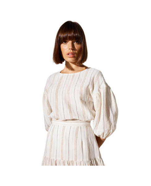 STAPLE THE LABEL - Umbria stripe linen blouse! 10-12