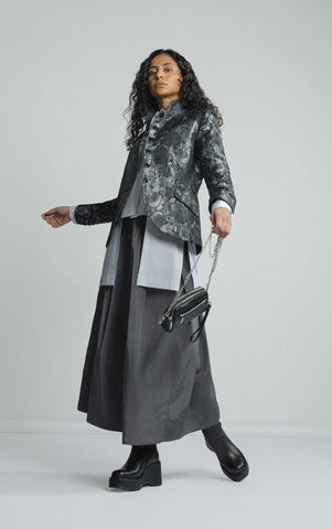 ATELIER By Repertoire (NZ) Graphite rose jacquard jacket! 8-10