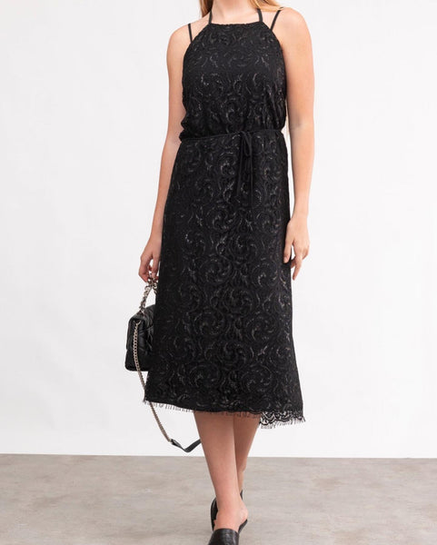 REPERTOIRE (NZ) "Taj" metallic lace wrap dress! 14