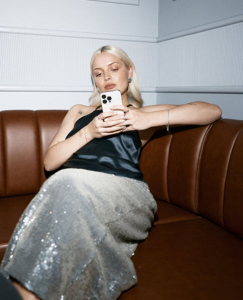 STUDIO M (BN) "Shine bright" sequin skirt! 18