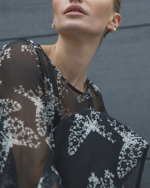 REPERTOIRE (NZ) "Saint" butterfly silk dress! 14