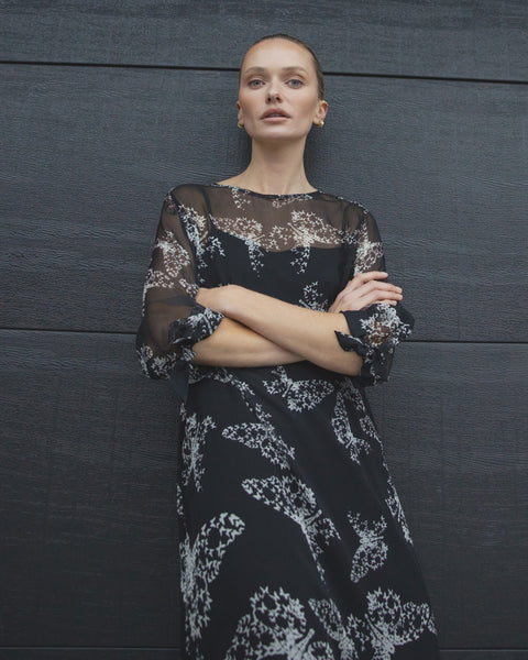 REPERTOIRE (NZ) "Saint" butterfly silk dress! 14