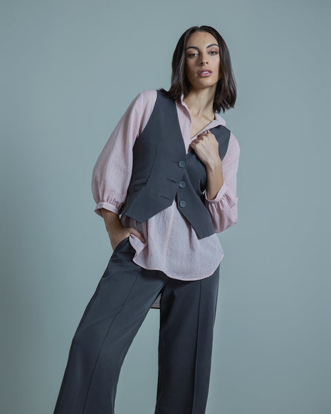 LOUNGE By Repertoire "Lea" waistcoat - Grey! 16