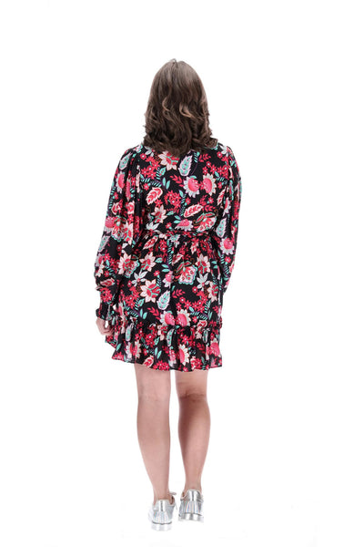 CHARLO "Fair" black floral dress! 12