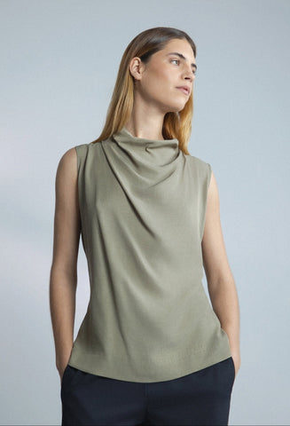 REPERTOIRE (NZ) "Folio" cupro tie back top! 8-10