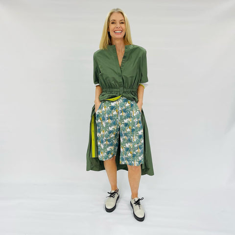 BOUNCE - Banana & coconut tree print short! 10-12